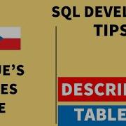 Describe Table In SQL Developer Charles Bridge In Prague