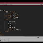 FIBONACCI SERIES FORTRAN PROGRAM