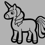 Unicorn With Rainbow Drawing Painting And Coloring For Kids Toddlers Simple Paintings 206
