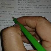 Class 11 Chapter 7 Python Fundamental Part 1 Python Character Sets Tokens Keywords Identifiers