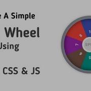 Create A Simple Spin Wheel Using HTML CSS And JavaScript