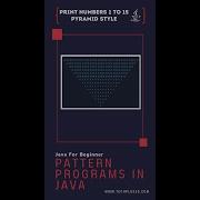 Print Numbers 1 To 15 Pyramid Style In Java Shorts Coding