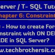 How To Create Foreign Key Constraint With ON DELETE CASCADE In SQL Server SQL Server Tutorial 80