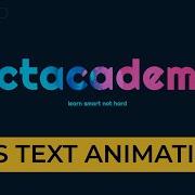 CSS Text Animation Learn To Do HTML CSS Text Animation Effect Beginner Guide