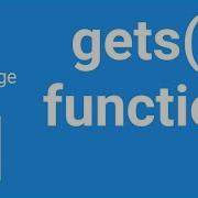 Gets Function In C