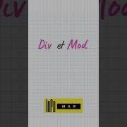 Comprendre Facilement Div Et Mod En Python Avec Exemple Simple