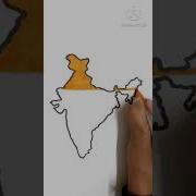 How To Draw India Map With Tri Colour Republic Day Shorts Ytshorts Viralshorts Trending Art