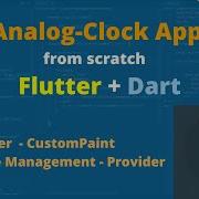 16 Minutes Create LIVE Analog Clock Flutter Dart