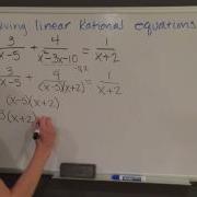 Solving Linear Rational Equations