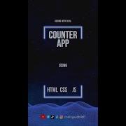 How To Make A Counter App Using HTML CSS And Javascript Shorts HTML Counter JS