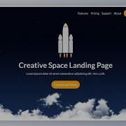 Blinking Stars With CSS Animation HTML CSS Only Responsive Space Landing Page