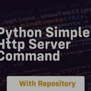 Python Simple Http Server Command
