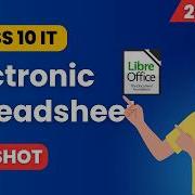 Electronic Spreadsheet Class 10 IT 402 2026 27