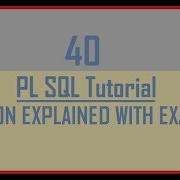 Tutorial 40 PL SQL Function Explained With Examples