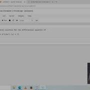 SOLVING DIFFERENTIAL EQUATION USING PYTHON JUPYTER NOTEBOOK