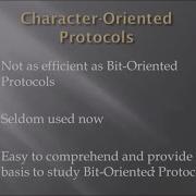 What Is Character Byte Oriented Protocol In Data Communication Network