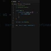 Javascript Class Constructor Method