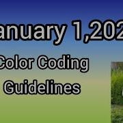 January 1 2026 Color Coding Guidelines