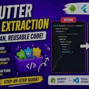 Flutter Android Tutorial How To Extract A Widget For Clean And Reusable Code IT WALA