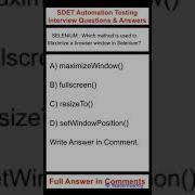 SELENIUM Which Method Is Used To Maximize A Browser Window In Selenium