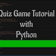 Quiz Game Tutorial Using Python In 6 Minutes