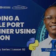 LESSON 92 Building A Simple Port Scanner Using Python Python For Cybersecurity