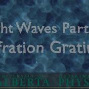 PHYS 146 Light Waves Part 8 Diffraction Grating