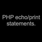 PHP Echo Print