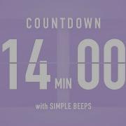 14 Minute Countdown Timer Flip Clock With Bell Alerts
