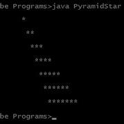 12 Pyramid Star Triangle Program In Java Java Technocrat Hindi