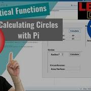Learn Delphi Programming Unit 15 5 Mathematical Functions Calculating Circles With Pi