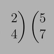 Matrix Multiplication Example With Two 2x2 Matrices