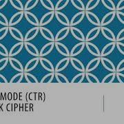 Counter Mode CTR For Block Cipher
