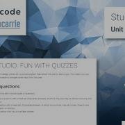 U2 Java Chapter 7 Studio Review Fun With Quizzes