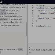 Comparison With The Equality Operator FreeCodeCamp Video 60 Basic JavaScript