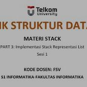 STRUKTUR DATA STACK PART 3 Implementasi Stack Representasi List Sesi 1