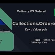 OrderedDict Problem HackerRank Python Collections OrderedDict