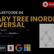 Leetcode 94 Binary Tree Inorder Traversal Iterative Recursive Python Faang Coding