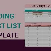Free Wedding Guest List Template Google Sheets Track RSVPs Tables Guests Easily