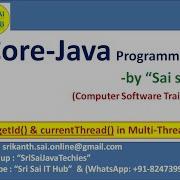 Java GetId CurrentThread Methods In Multi Threading Java Thread Class Java Lang 451