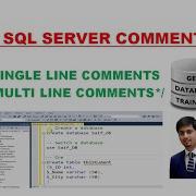 How To Write Comments In An SQL Server Script File