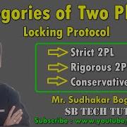 Categories Of Two Phase Locking Protocol Two Phase Locking Protocol Concurrency Control DBMS