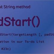 PadStart JavaScript String Method