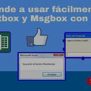 Aprende A Usar Fácilmente Un InputBox Y MsgBox Con VBA Manage Your Growth