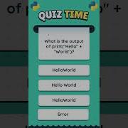 Python Quiz 2