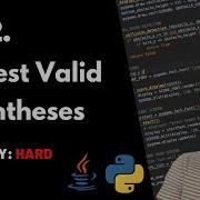 Longest Valid Parentheses LeetCode 32 Theory Python Java