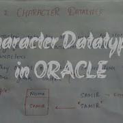 CHARACTER DATATYPES IN ORACLE MASTER S IN SQL PLSQL