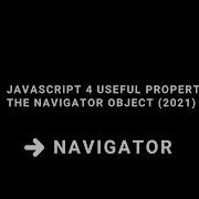 JavaScript 4 Useful Properties On The Navigator Object 2021
