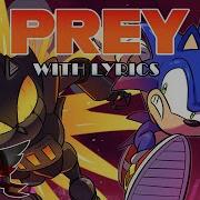 Prey WITH LYRICS Friday Night Funkin VS Sonic EXE Mod Cover