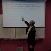 Multivariable Optimization With Equality Constraints II Optimization 2 2 ZC OCW